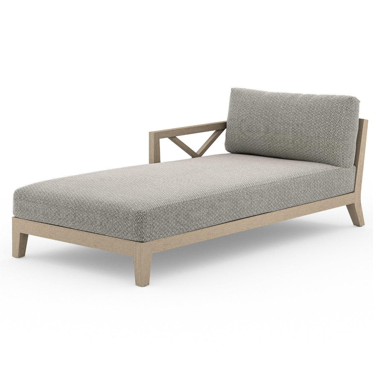Huntington Outdoor Sectional Left Arm Chaise Laf, Washed Brown
