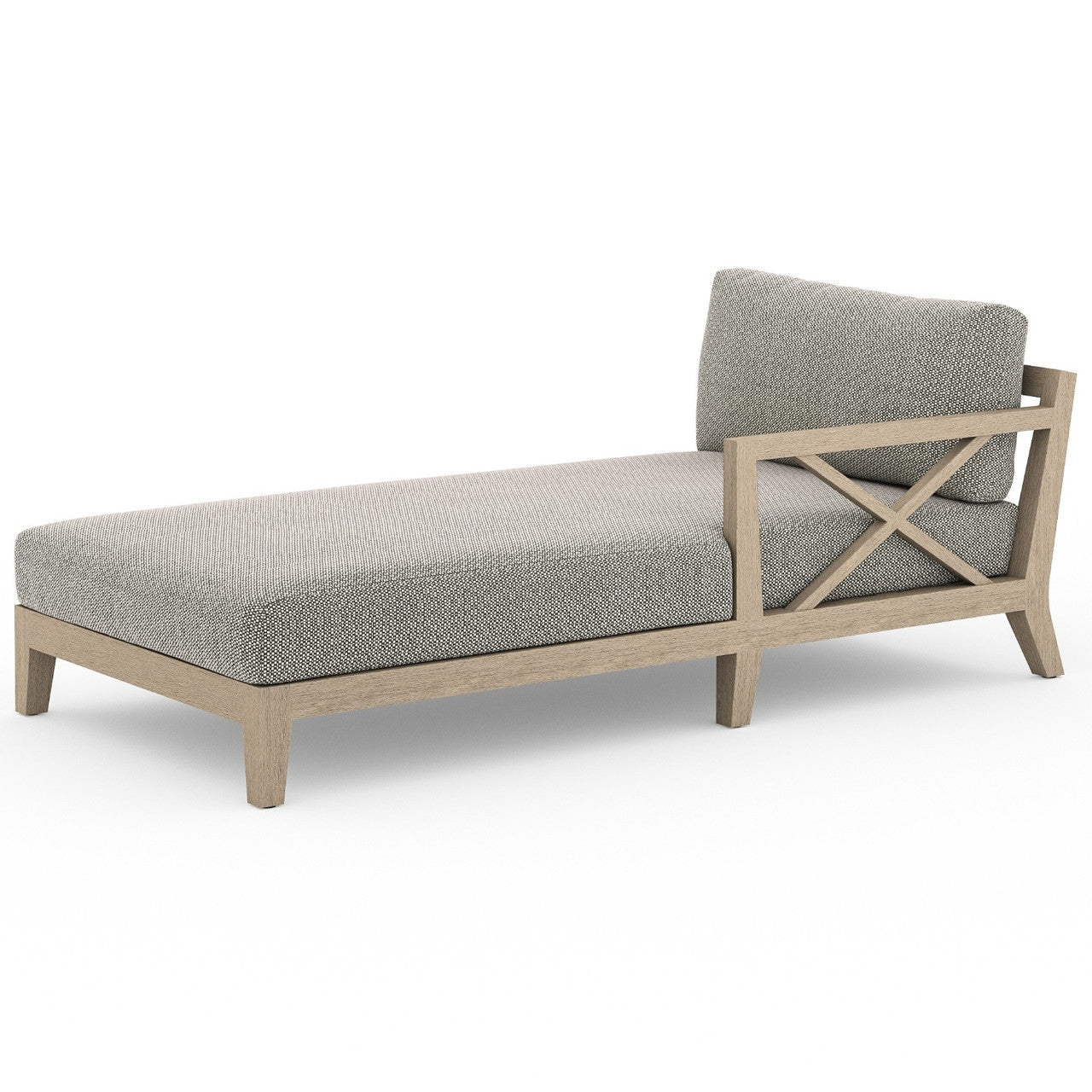 HUNTINGTON OUTDOOR SECTIONAL RAF CHAISE PIECE, WASHED BROWN