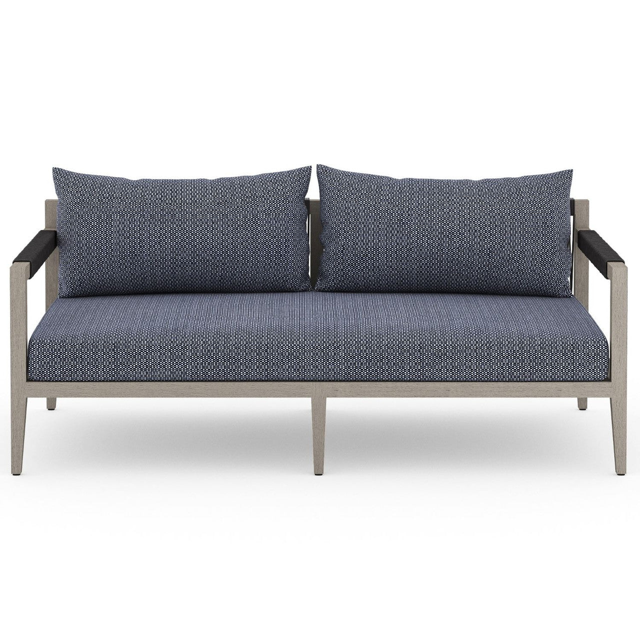 Sherwood Grey Teak Outdoor 2 Seater Sofa 63"