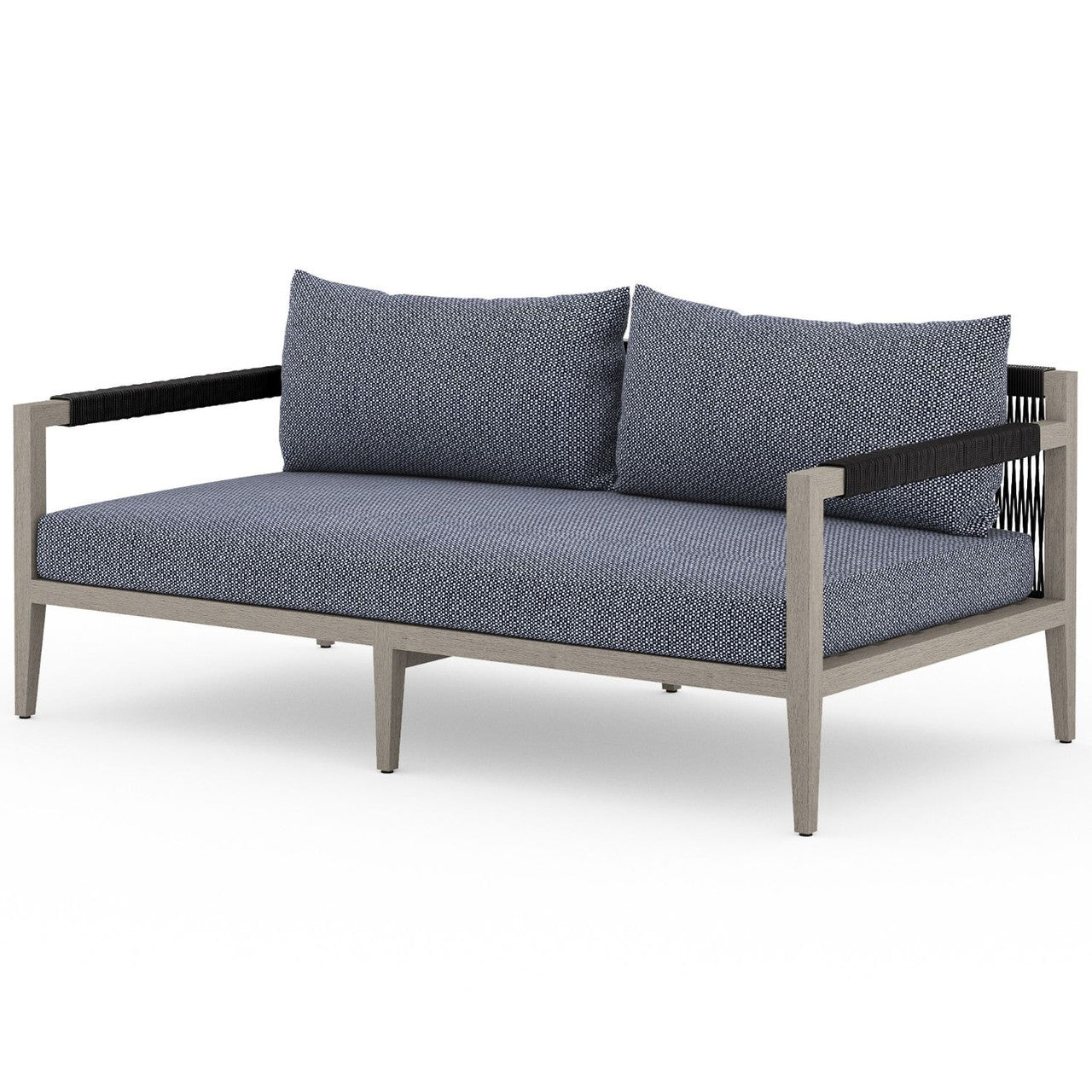 Sherwood Grey Teak Outdoor 2 Seater Sofa 63"