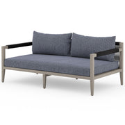 Sherwood Grey Teak Outdoor 2 Seater Sofa 63"