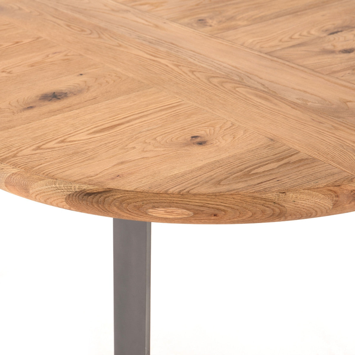 Tracey Boyd,Skate Oak Wood + Metal Oval Dining Table 94",JTRB-012
