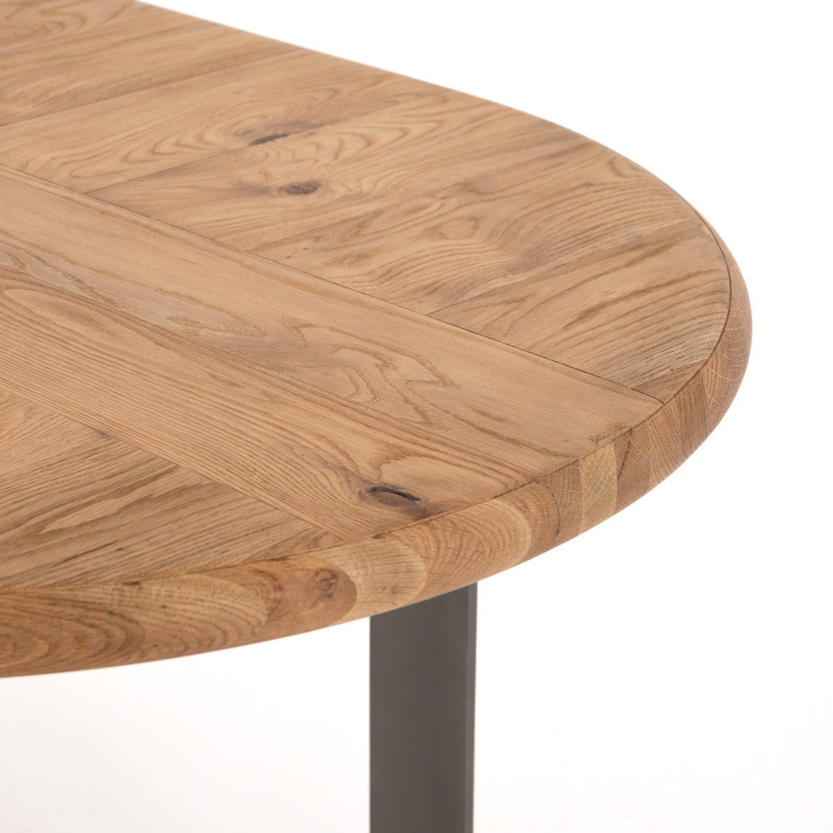 Tracey Boyd,Skate Oak Wood + Metal Oval Dining Table 94",JTRB-012