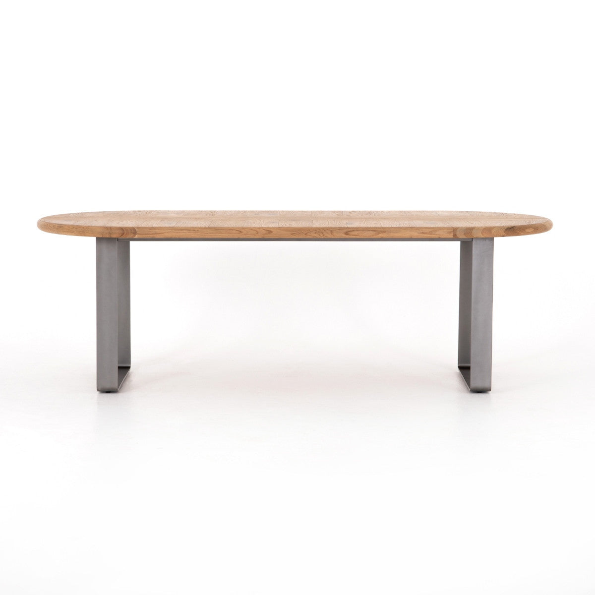 Skate Oak Wood + Metal Oval Dining Table 94",JTRB-012