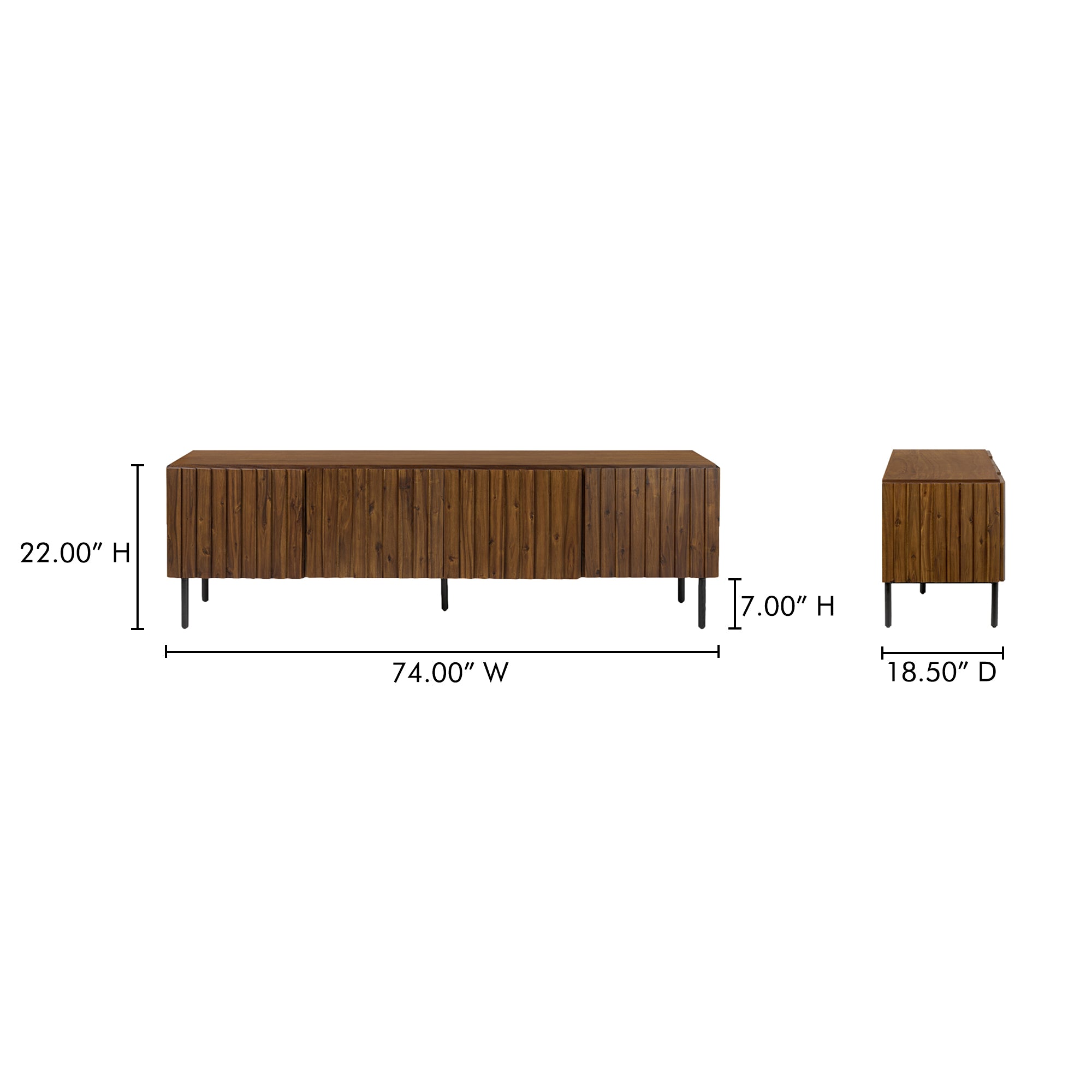 Lincoln Media Cabinet Brown by Moe's Home Collection - view 4