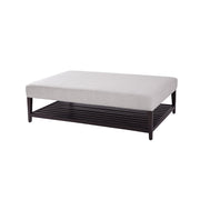 James Rectangular Cocktail Ottoman in Venetian Linen (Performance Fabric)