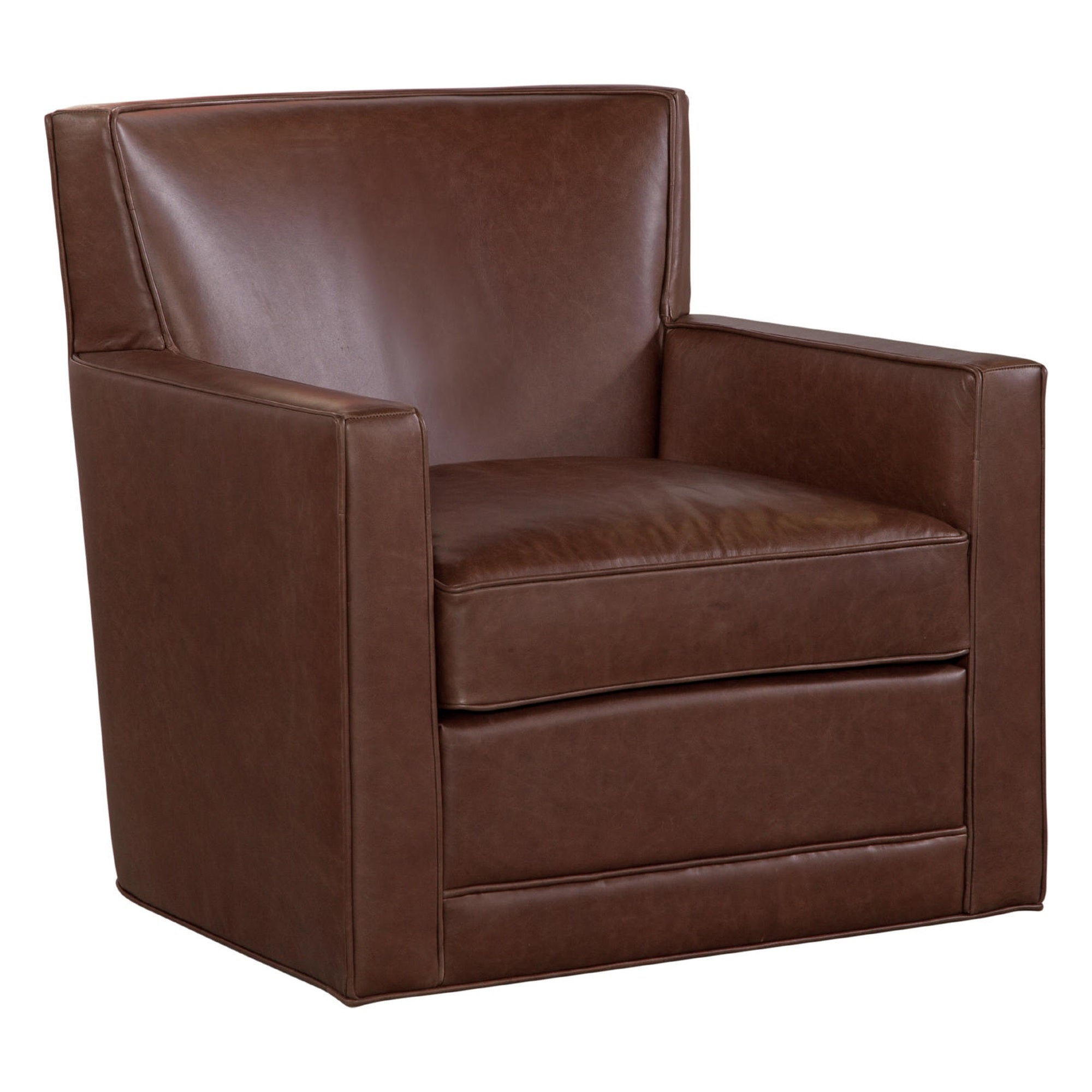 Jaxson Swivel Chair in Chaps Havana Brown
