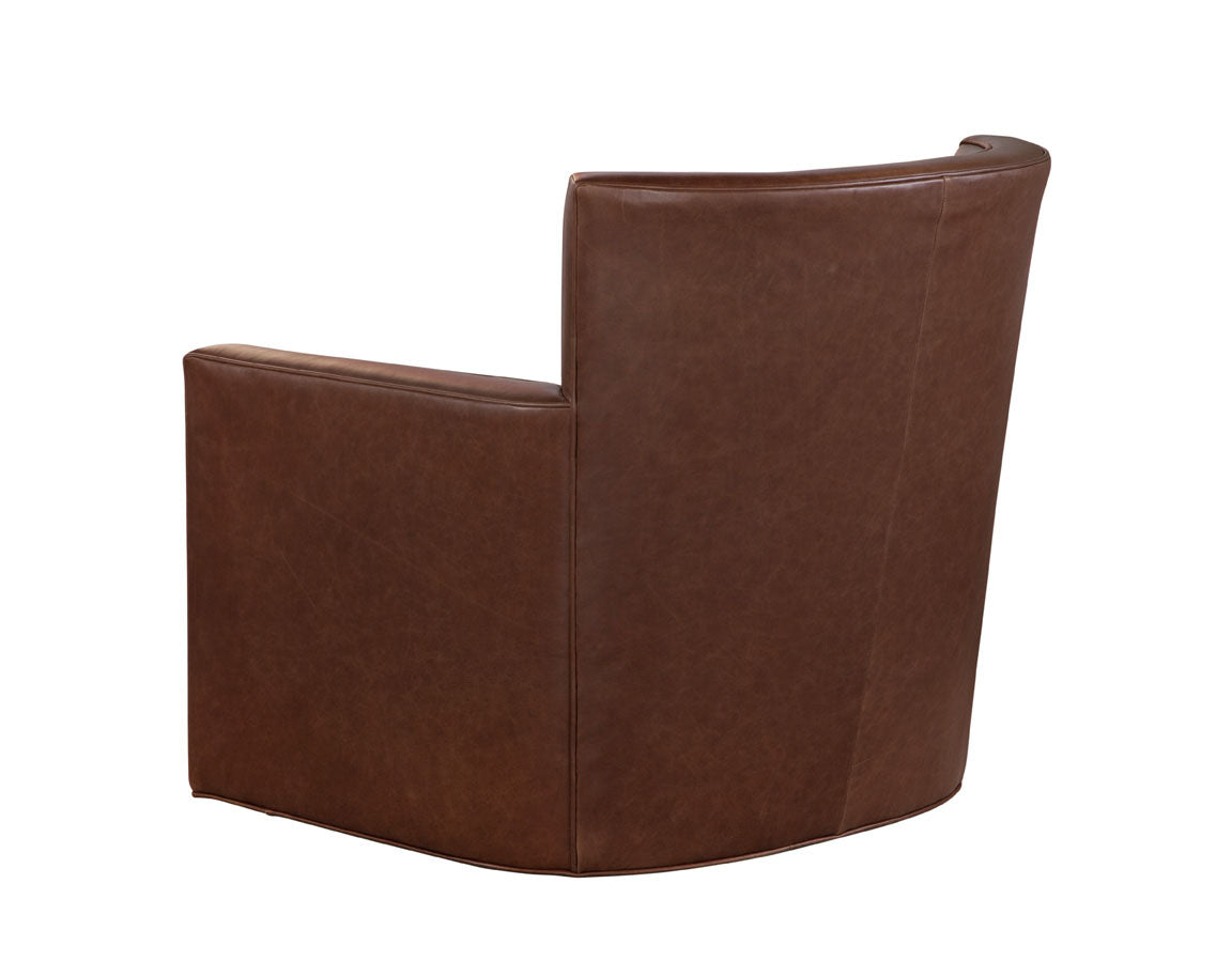 Jaxson Swivel Chair in Chaps Havana Brown