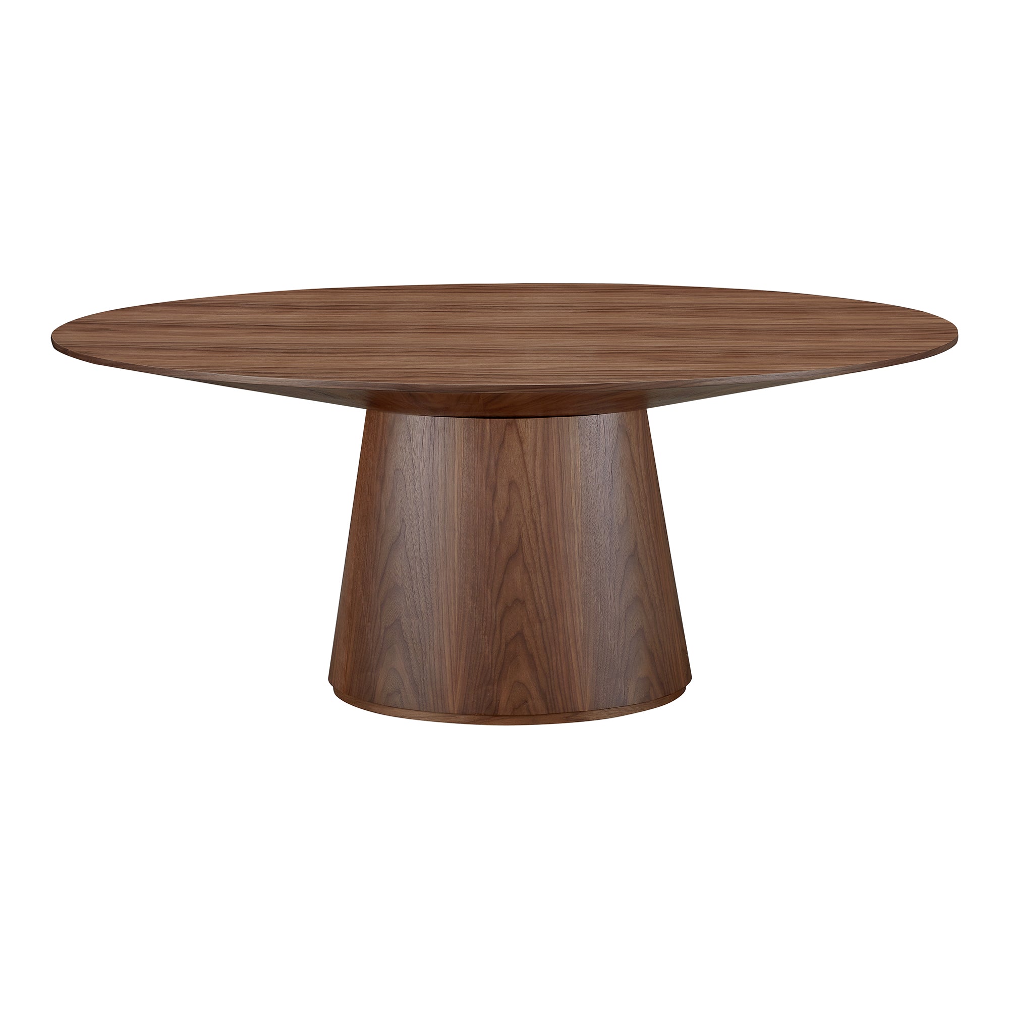 Otago Oval Dining Table Walnut Brown by Moe's Home Collection