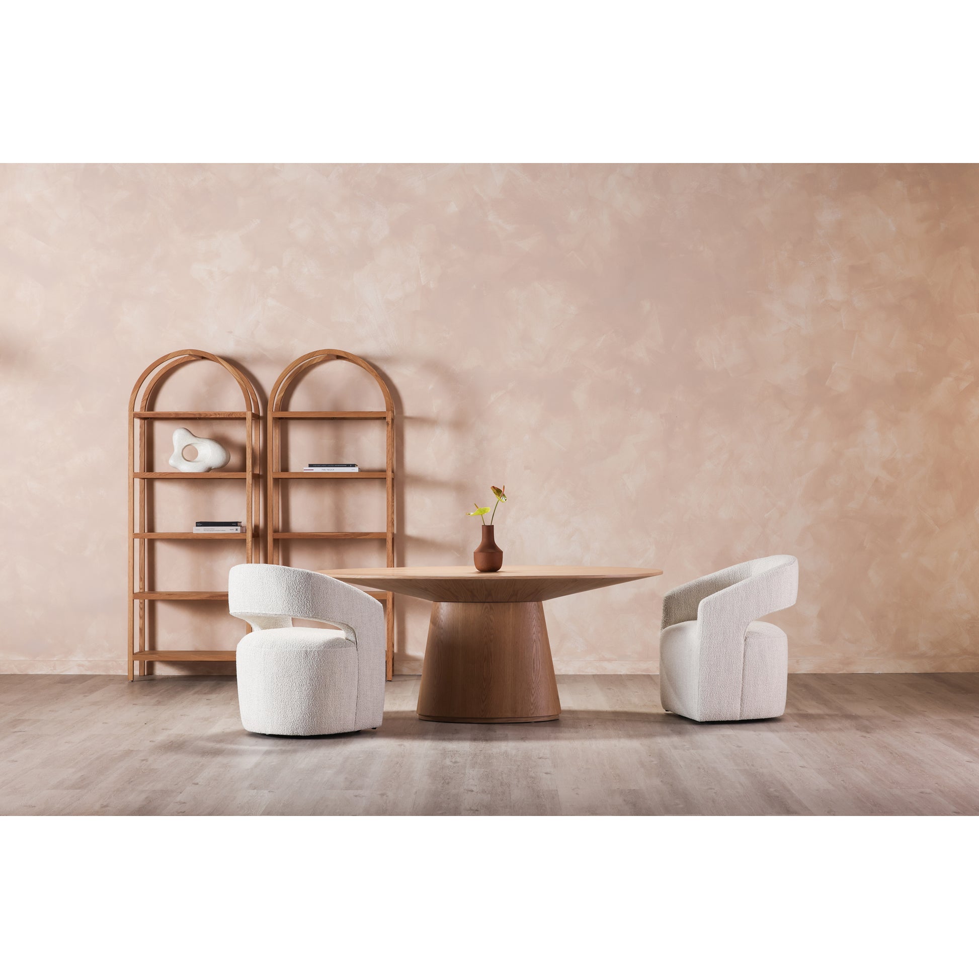 Otago Oval Dining Table Natural Oak by Moe's Home Collection - view 4