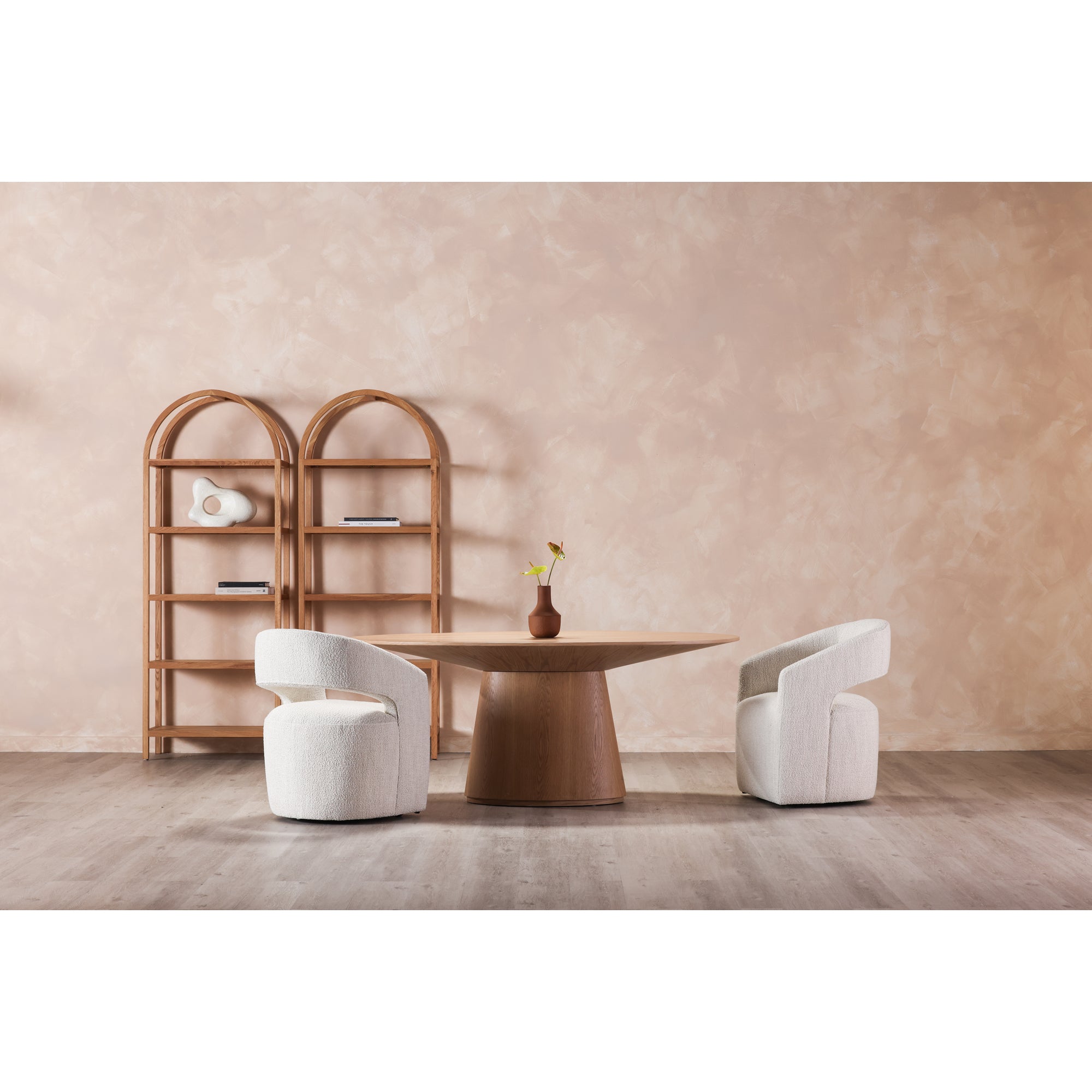 Otago Oval Dining Table Natural Oak by Moe's Home Collection - view 4