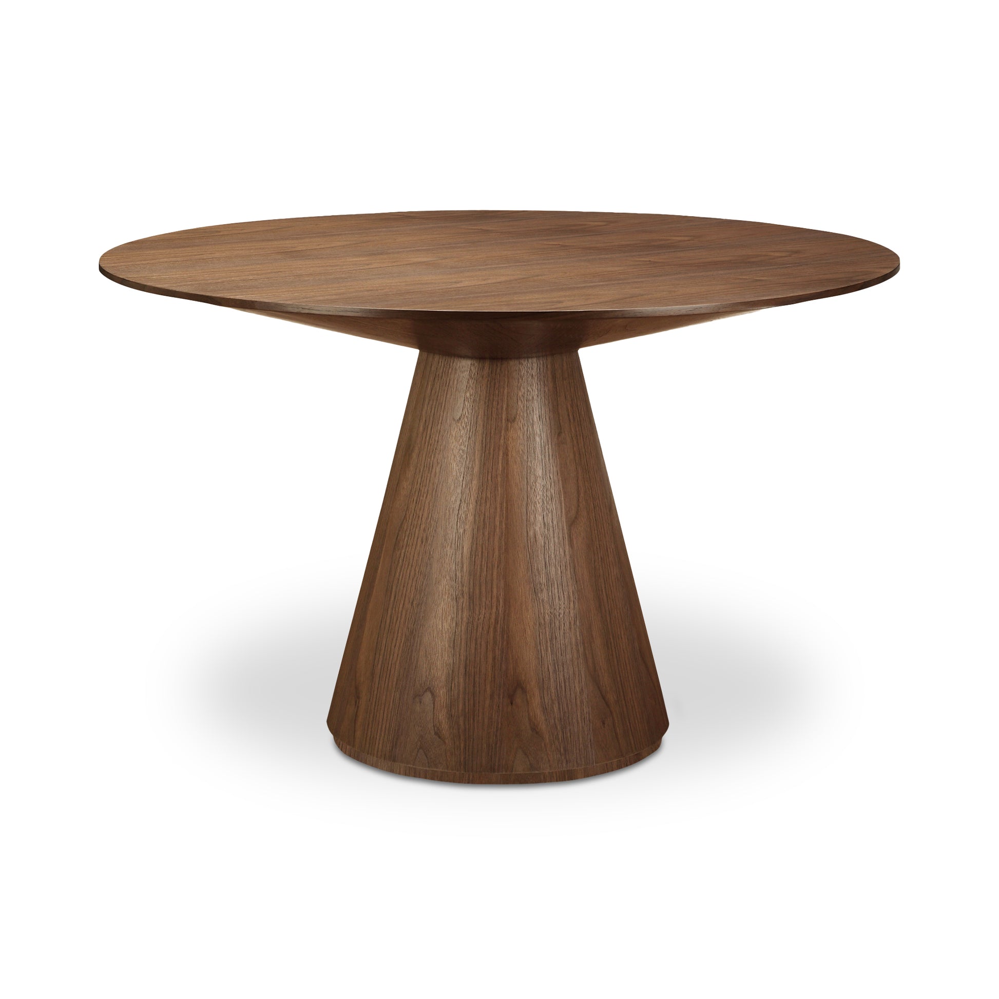 Otago 47In Round Dining Table Walnut by Moe's Home Collection