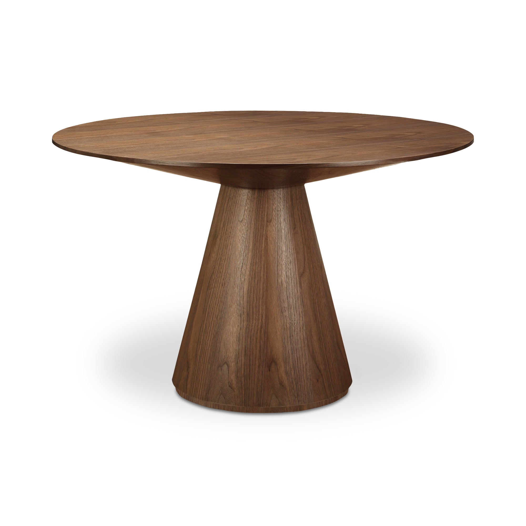 Otago 47In Round Dining Table Walnut by Moe's Home Collection