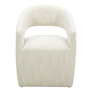 Barrow Rolling Dining Chair White Mist by Moe's Home Collection