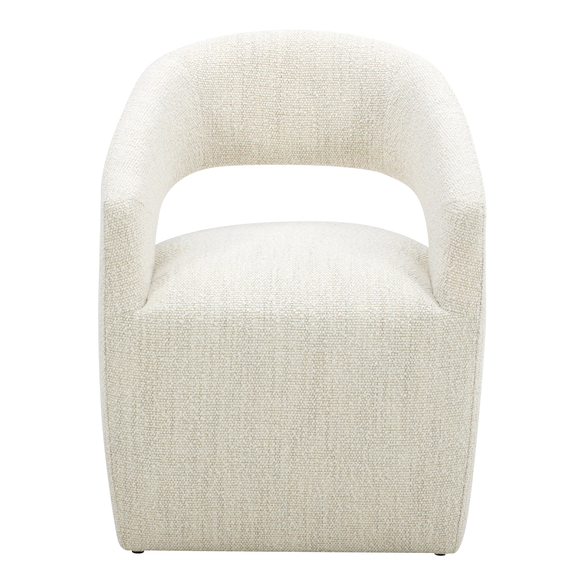 Barrow Rolling Dining Chair White Mist by Moe's Home Collection