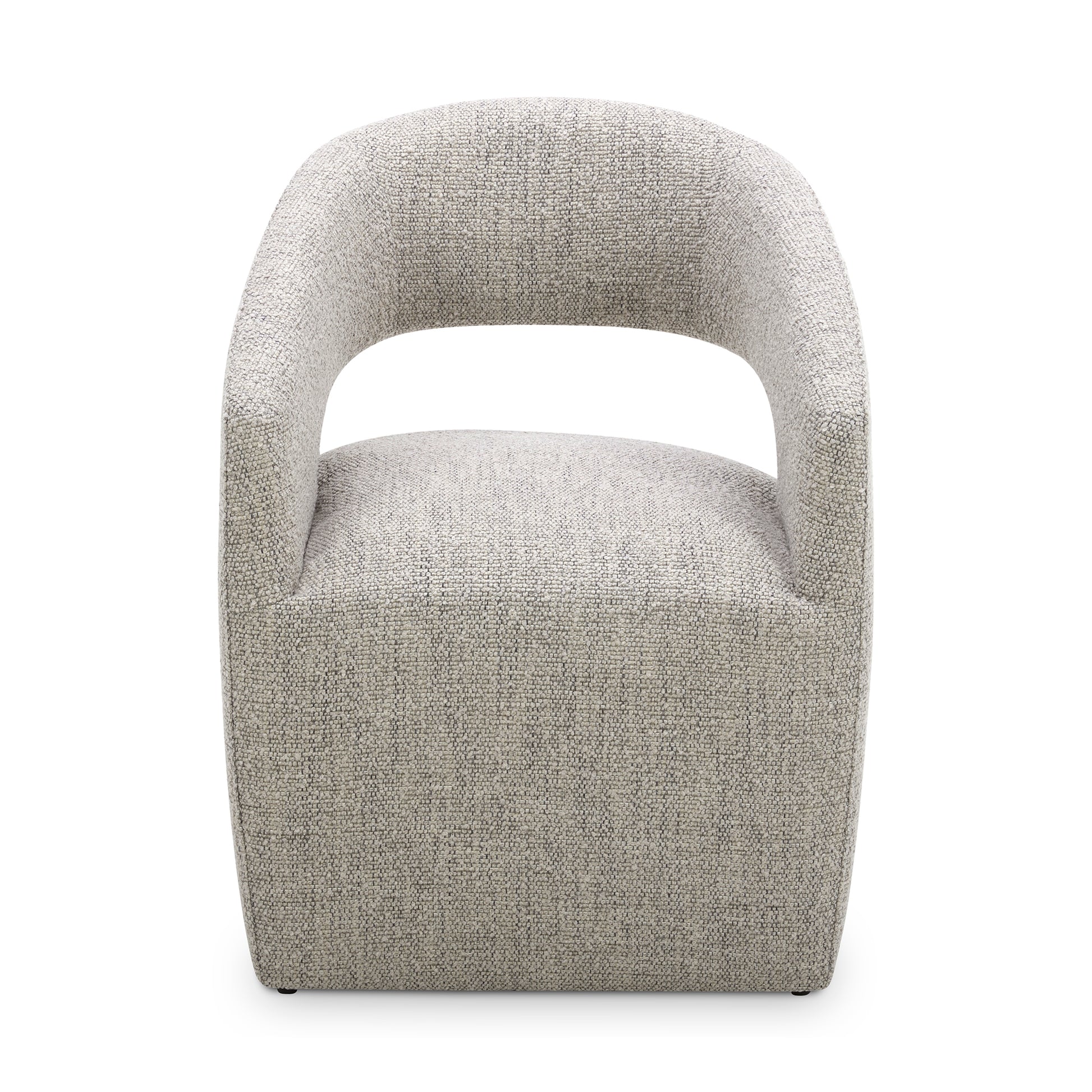 Barrow Rolling Dining Chair Grey Storm by Moe's Home Collection