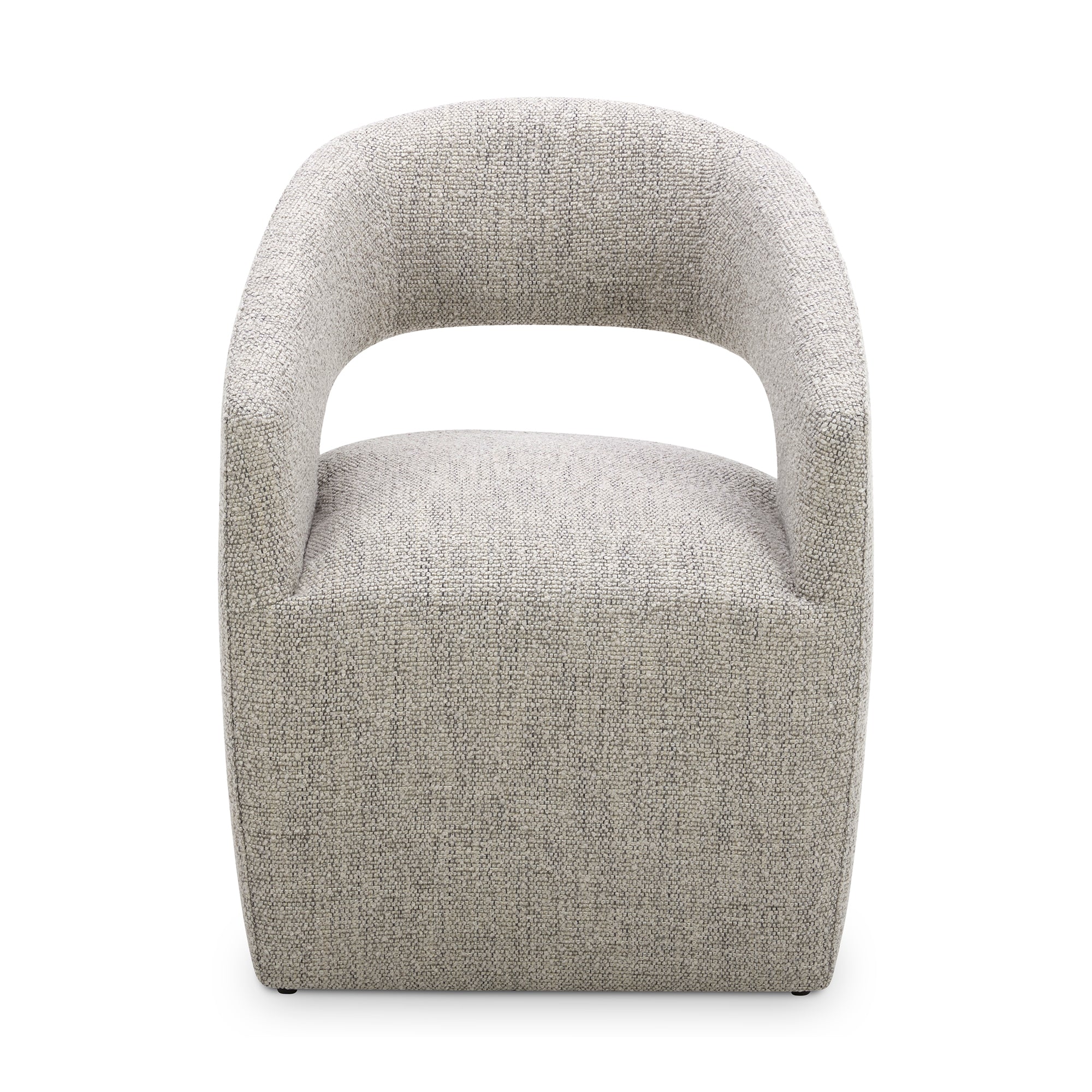 Barrow Rolling Dining Chair Grey Storm by Moe's Home Collection