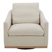 Linden Swivel Chair Soft Beige by Moe's Home Collection
