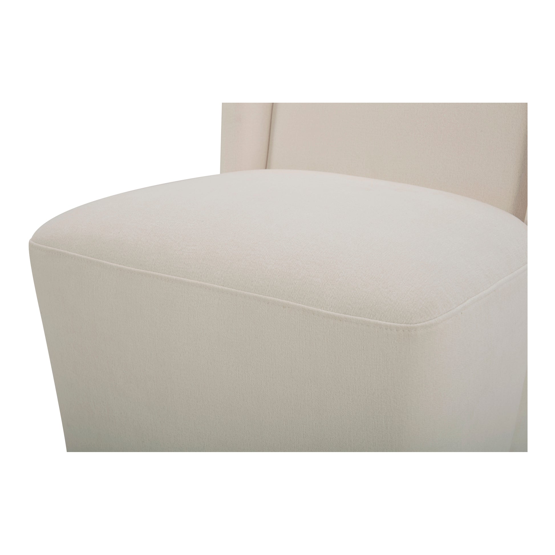 Cormac Rolling Dining Chair Cream by Moe's Home Collection - view 3