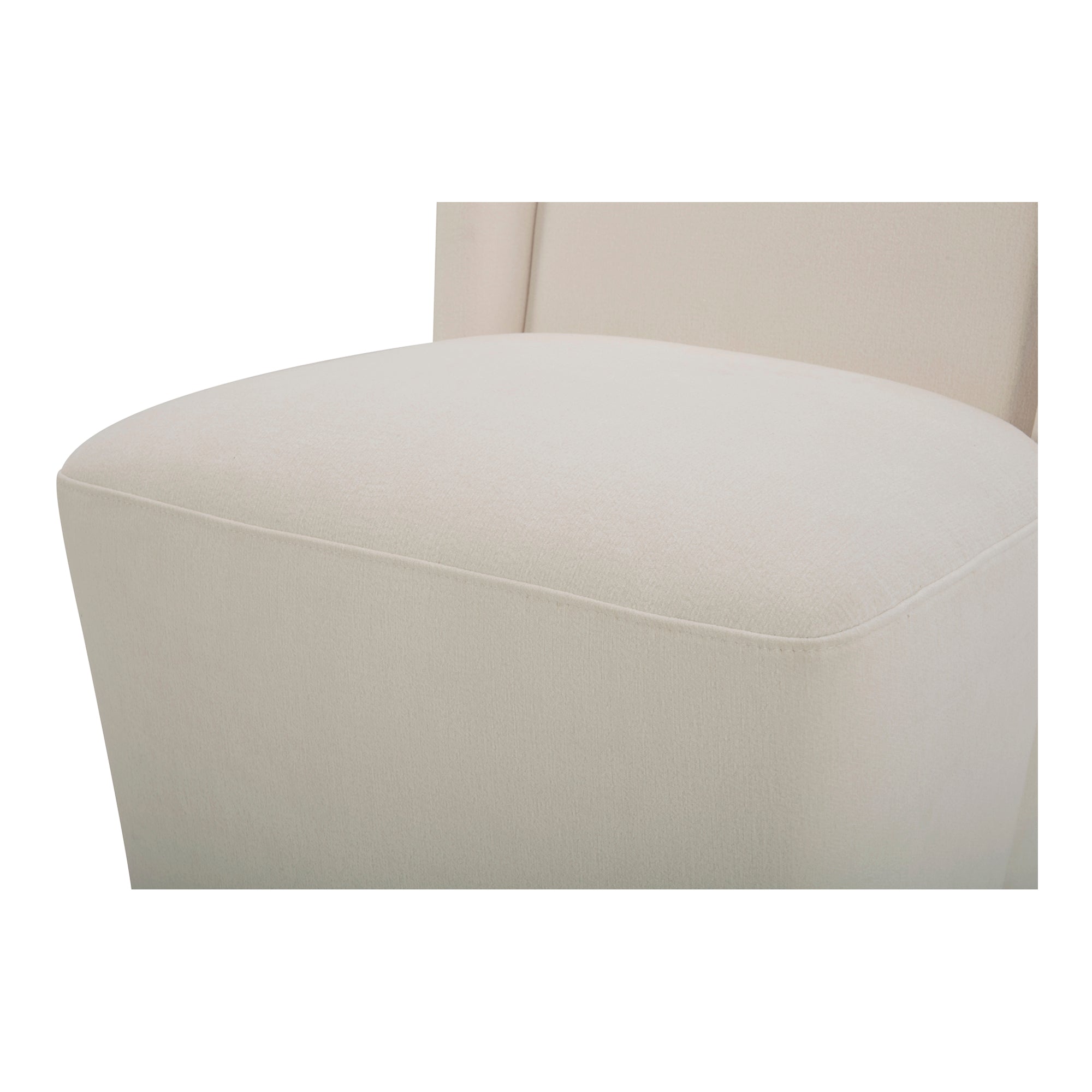 Cormac Rolling Dining Chair Cream by Moe's Home Collection - view 3