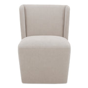 Cormac Rolling Dining Chair Warm Sand by Moe's Home Collection