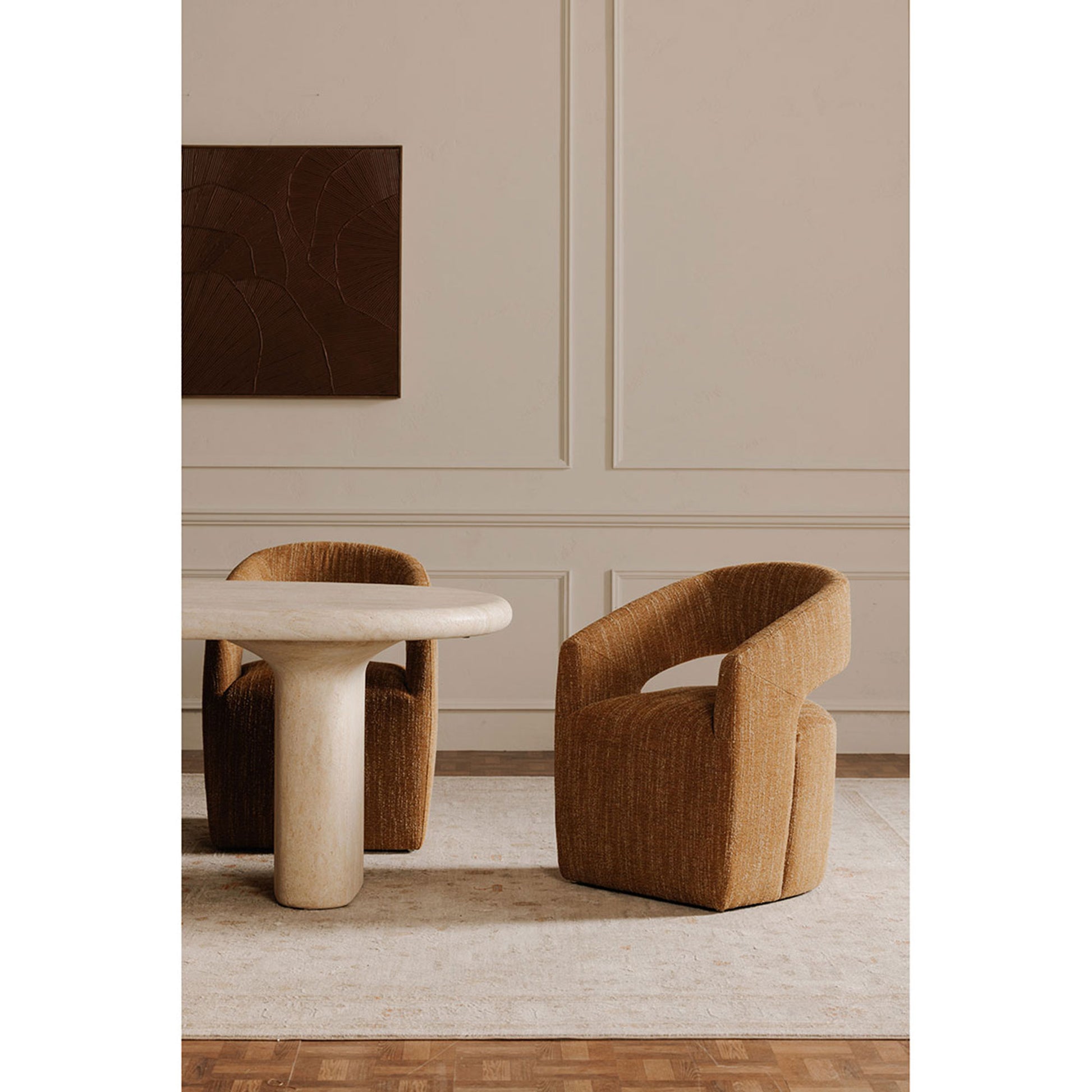 Barrow Rolling Dining Chair by Moe's Home Collection - view 2
