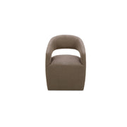 Barrow Rolling Dining Chair Soft Taupe by Moe's Home Collection