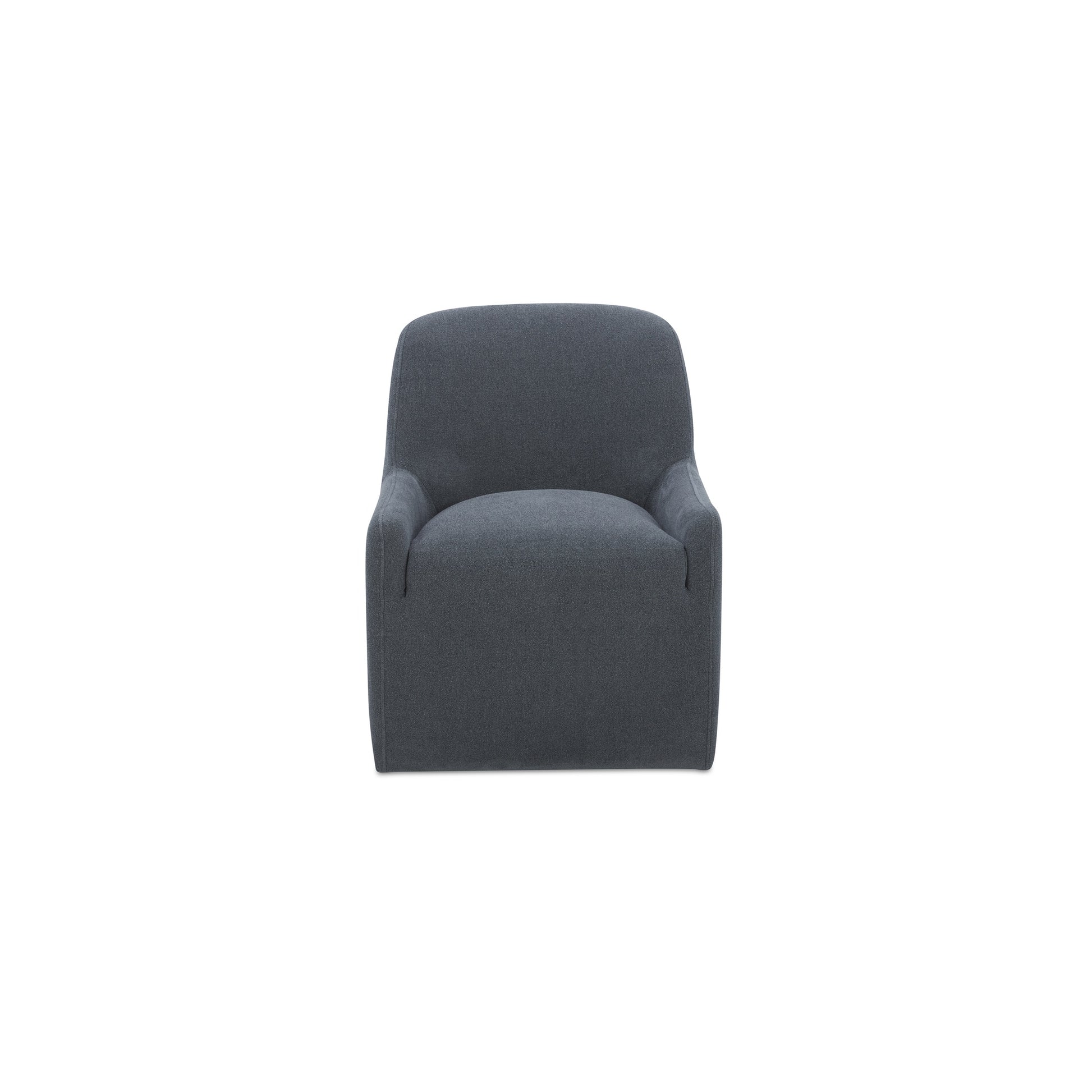 Maisie Rolling Dining Chair Slate Blue by Moe's Home Collection