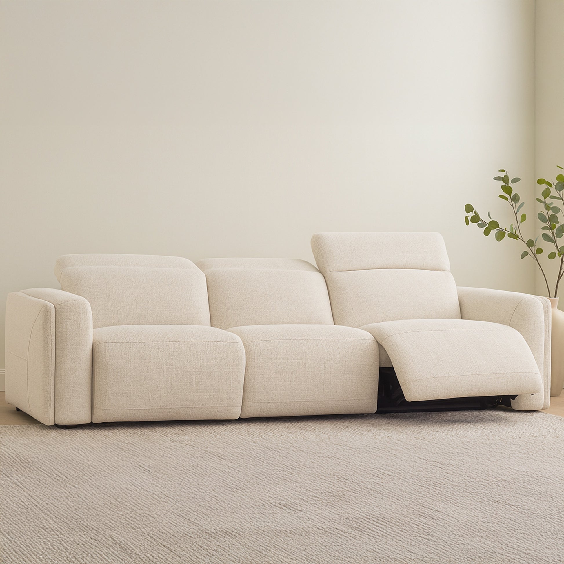 Wilder Power Recliner Sofa Flecked Oat by Moe's Home Collection - view 2