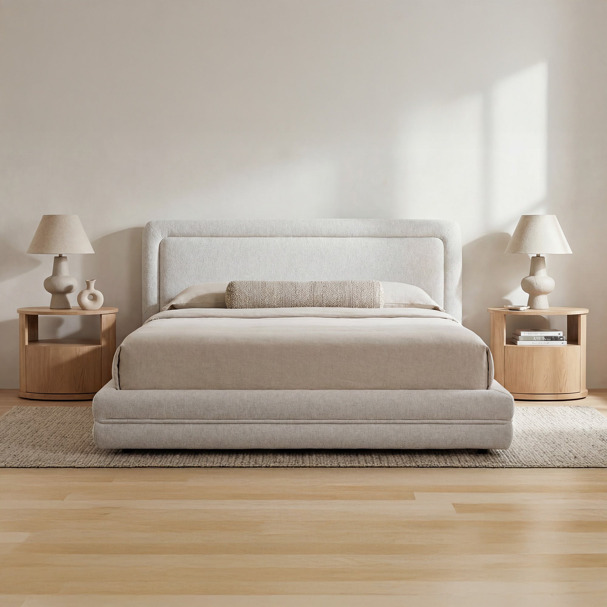 Tory Queen Bed Pebble by Moe's Home Collection - view 2