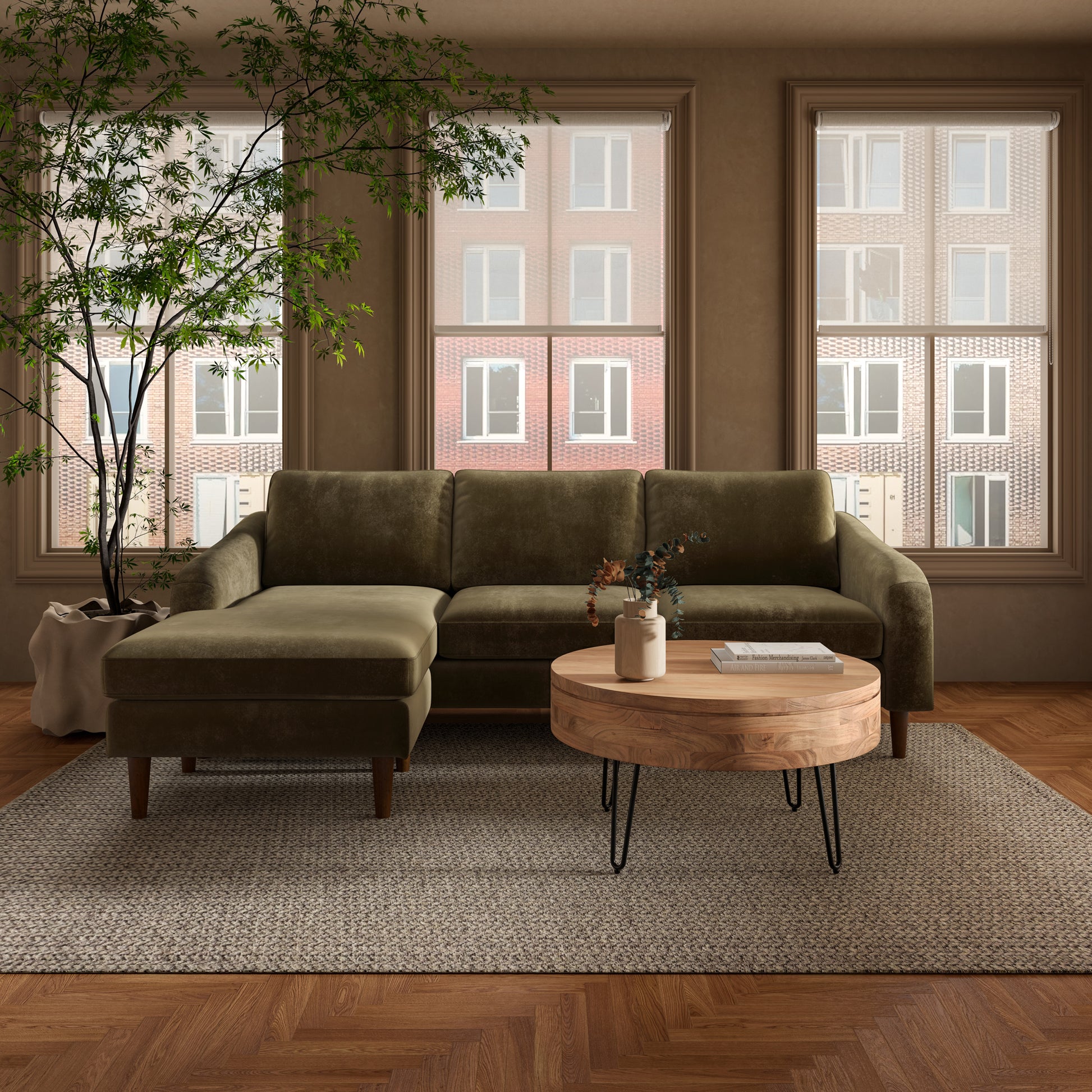 Privado Storage Coffee Table Natural by Moe's Home Collection - view 11