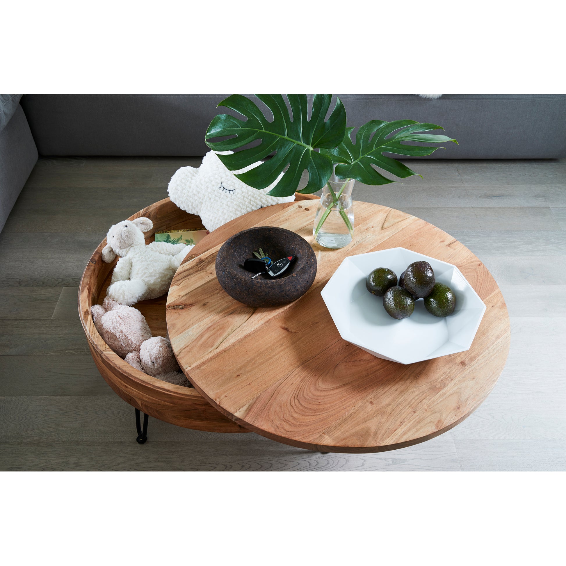 Privado Storage Coffee Table Natural by Moe's Home Collection - view 3