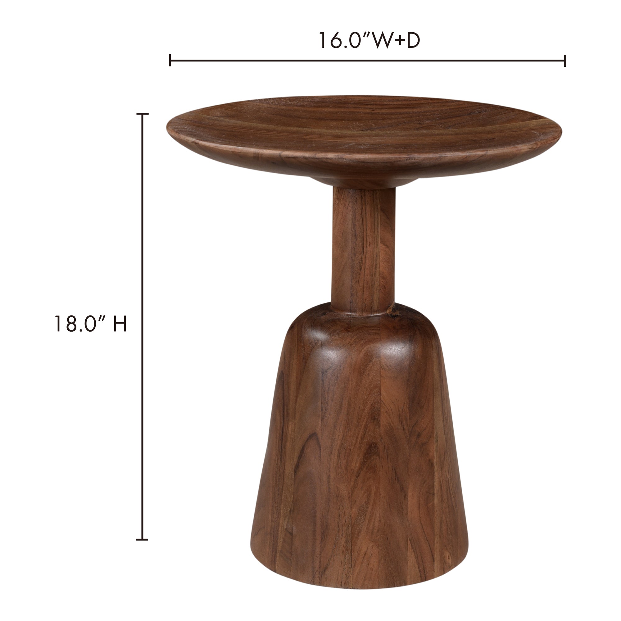 Nels End Table Dark Brown by Moe's Home Collection - view 9