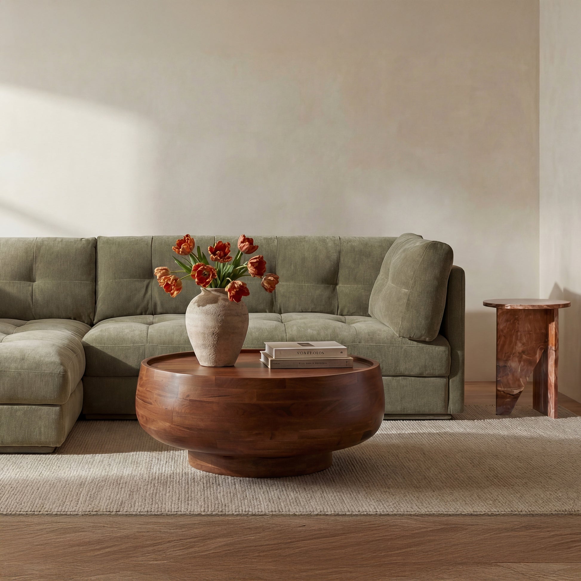 Wade Storage Coffee Table Natural by Moe's Home Collection - view 2