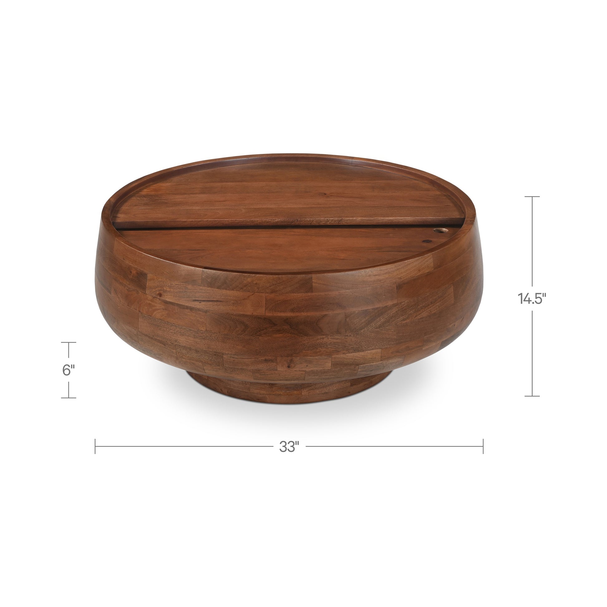 Wade Storage Coffee Table Natural by Moe's Home Collection - view 3