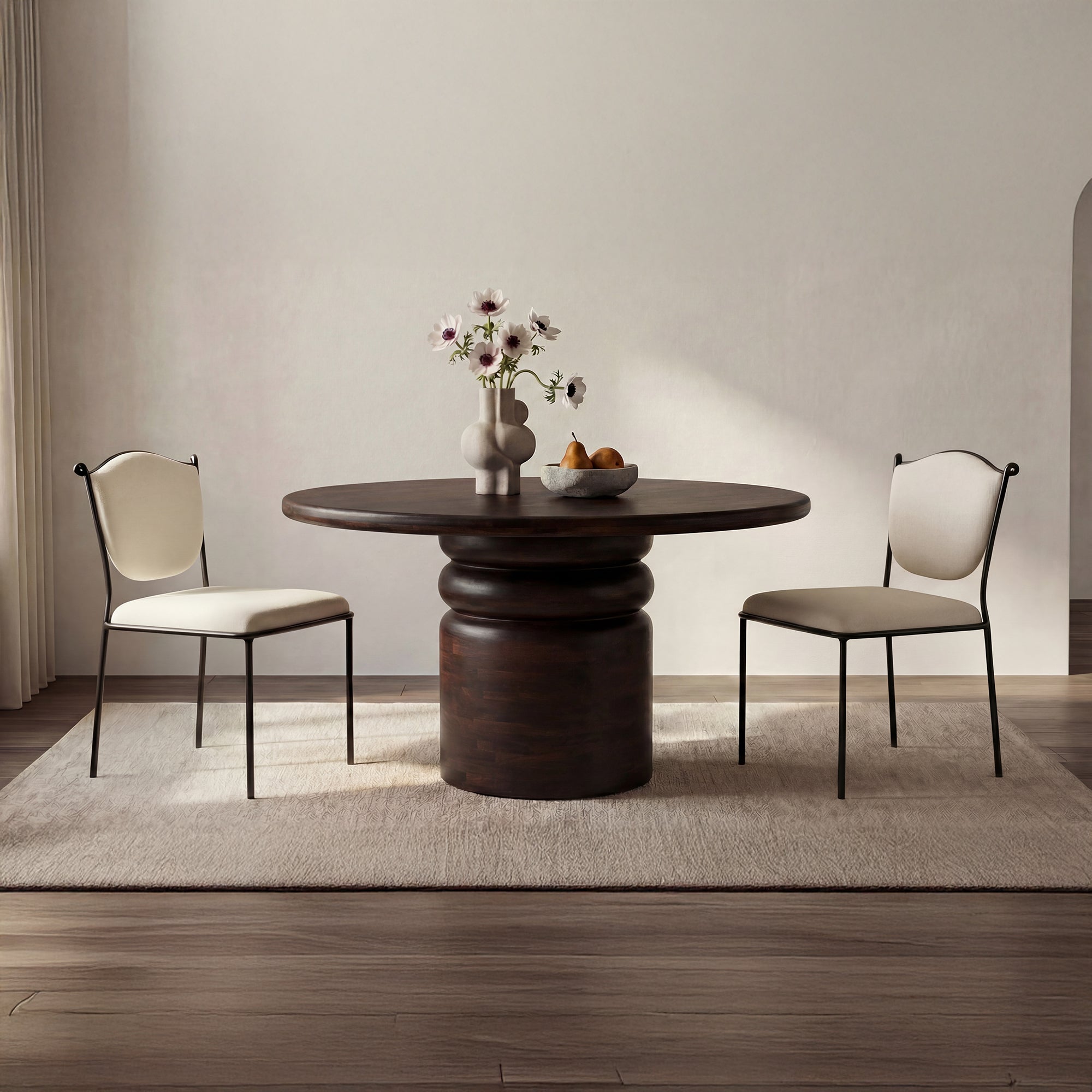 Maro Dining Table Brown by Moe's Home Collection - view 2