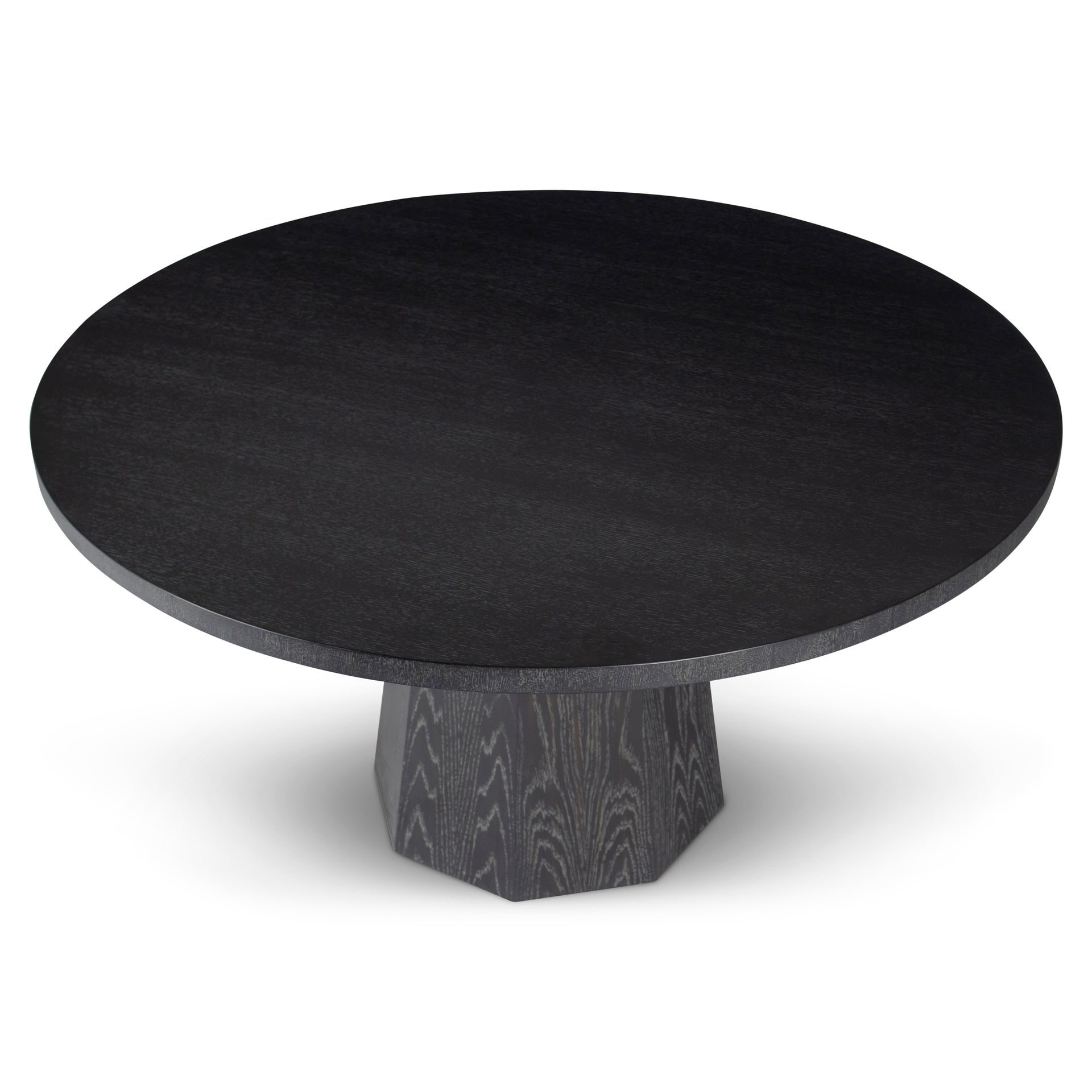 Kaia Charcoal Round Dining Table by Urbia