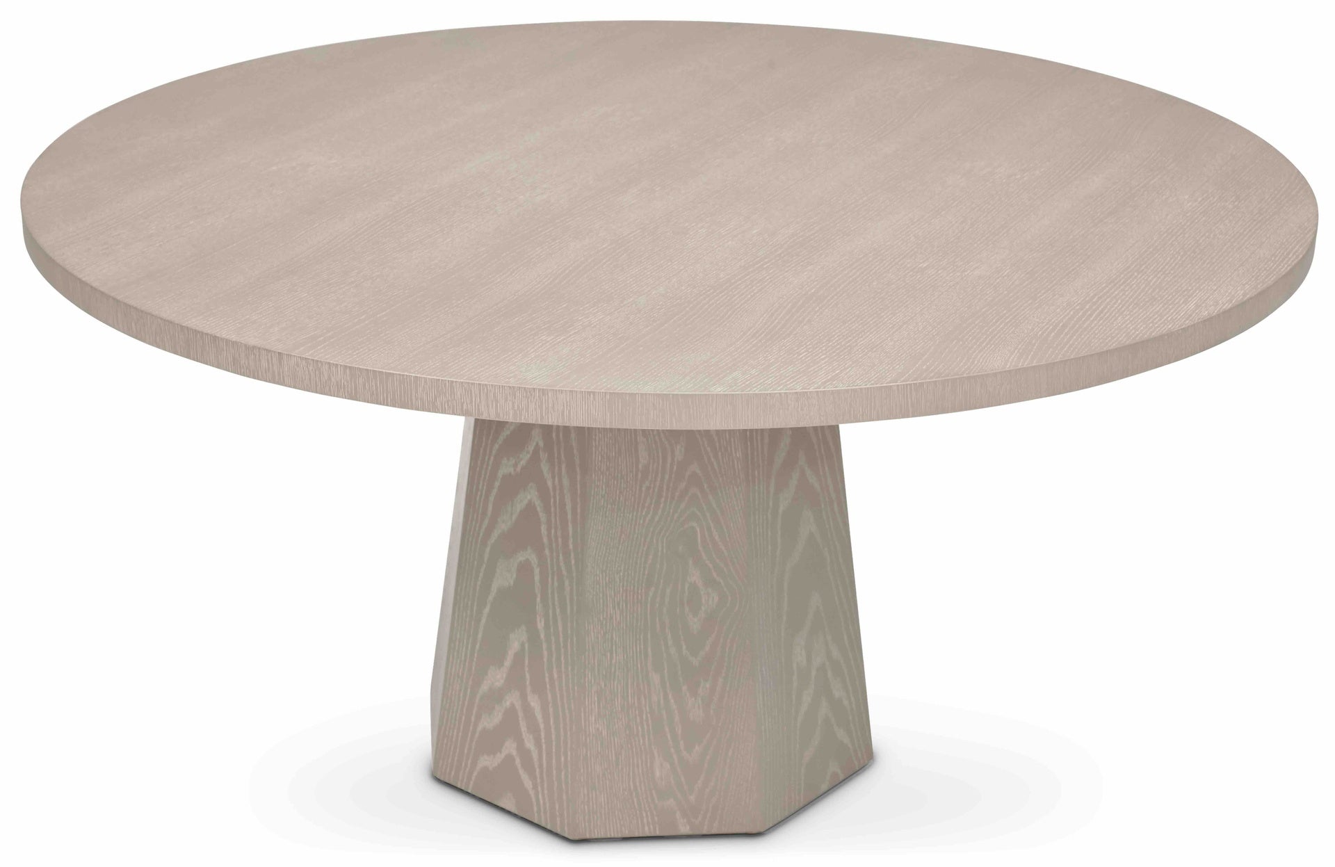 Kaia Putty Grey Round Dining Table by Urbia