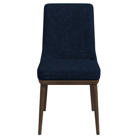 Kate  Dark Blue Fabric Dining Chair (Set Of 2) - 18"