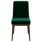 Kate Green Velvet Solid Wood Dining Chair (Set Of 2)