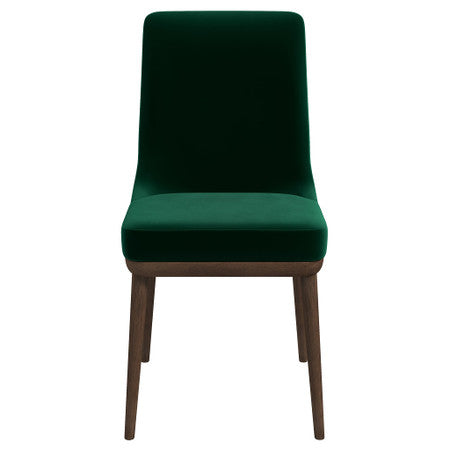 Kate  Green Velvet Solid Wood Dining Chair (Set Of 2) - 20"