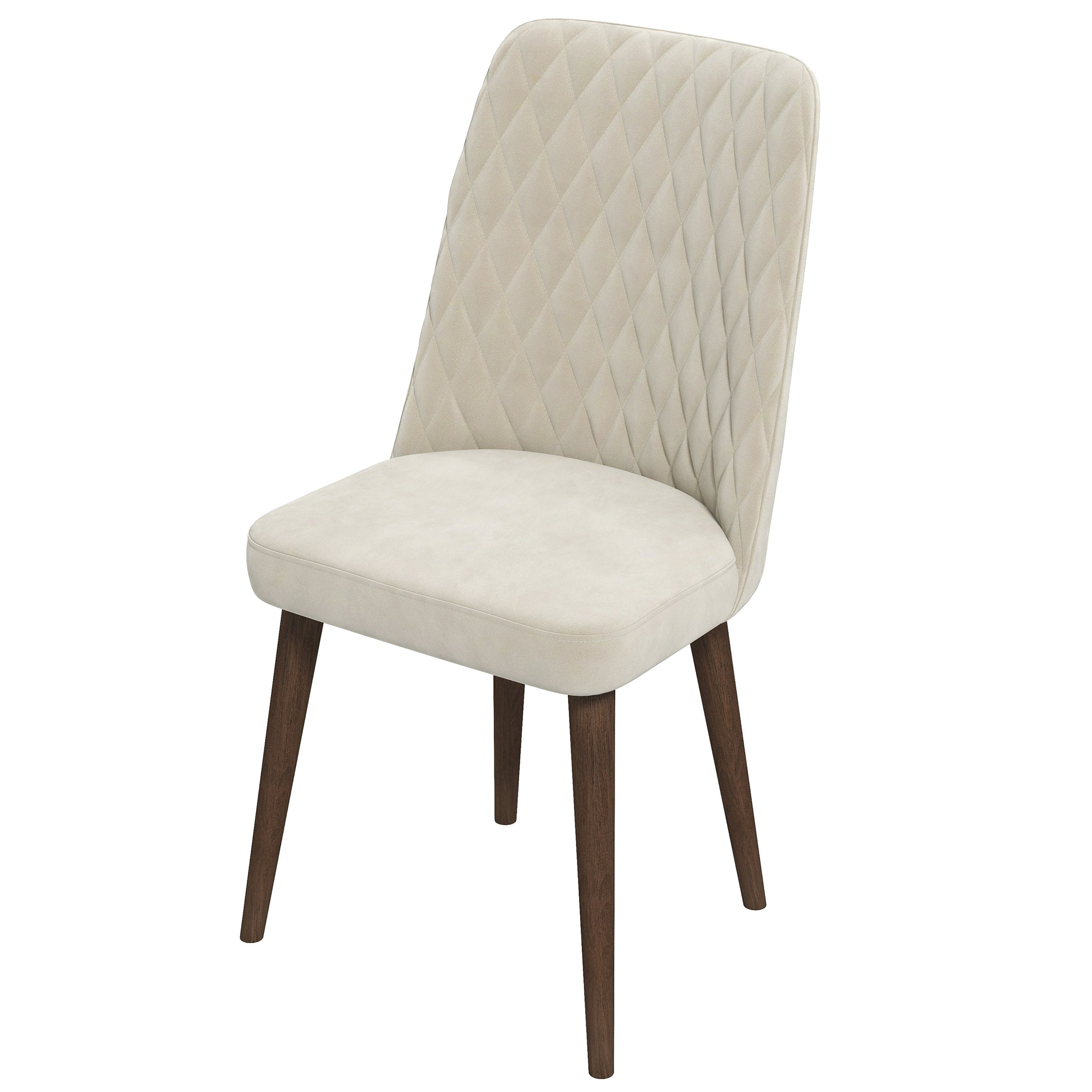 Katie Beige Velvet Dining Chair