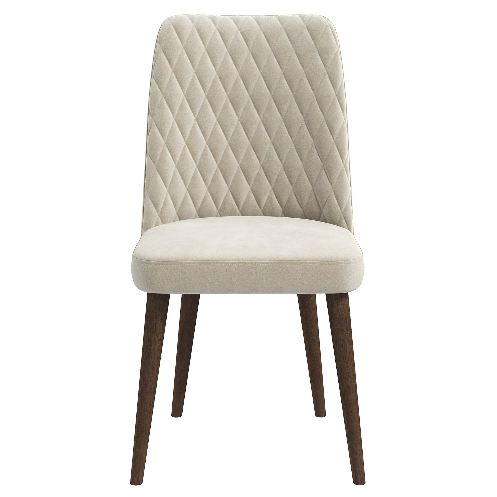 Katie Beige Velvet Dining Chair