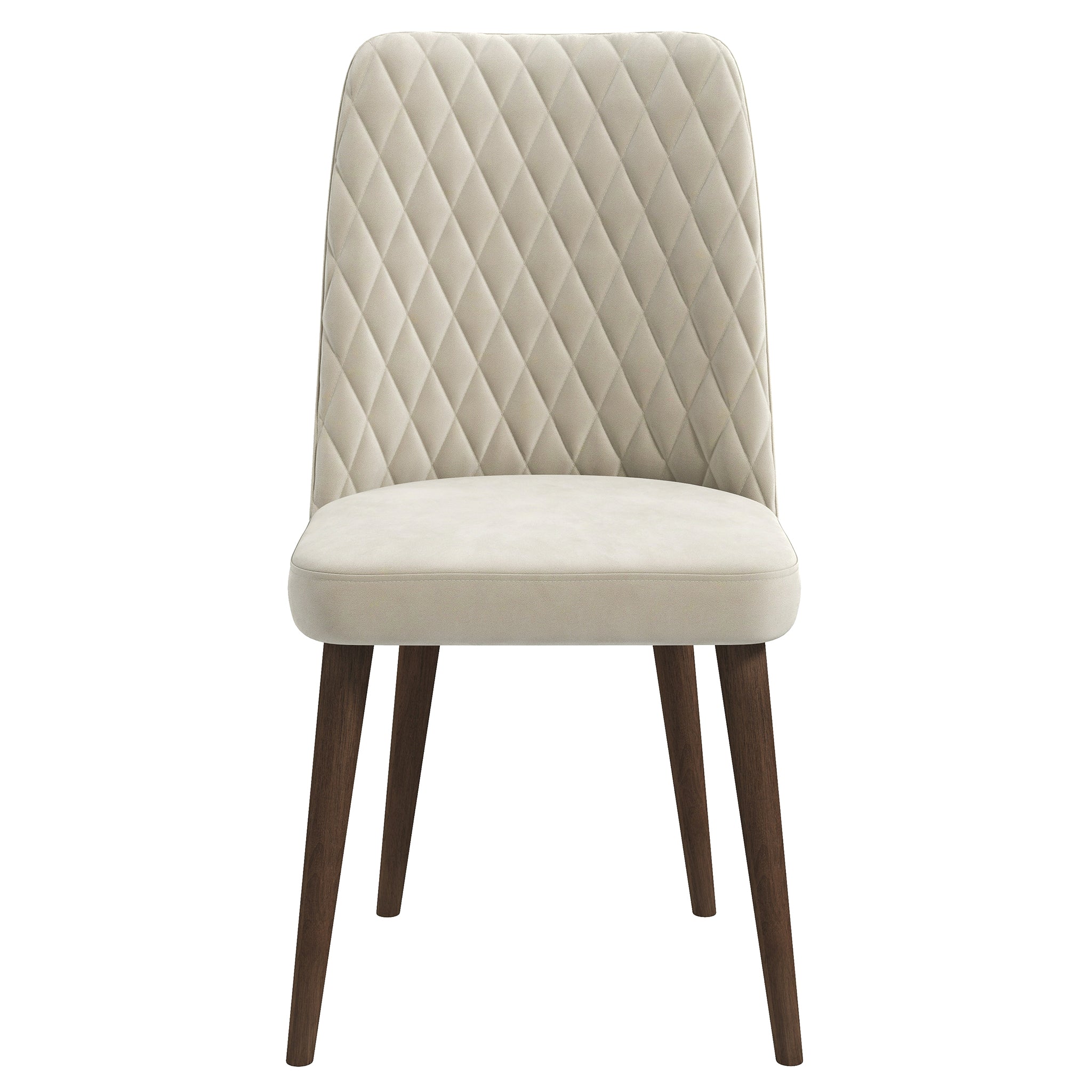 Katie Beige Velvet Dining Chair