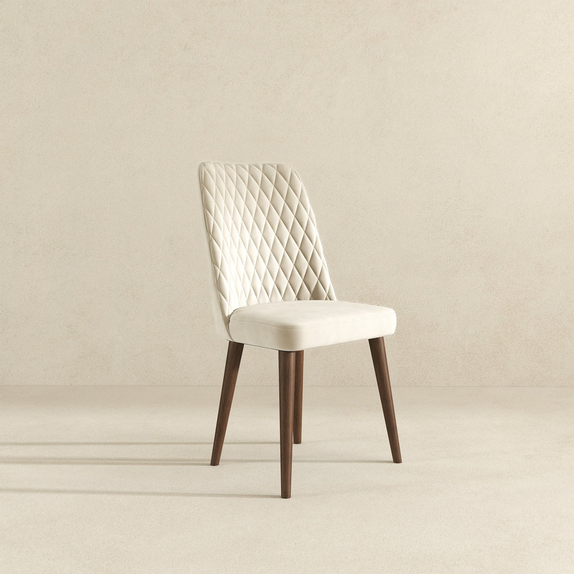 Katie Beige Velvet Dining Chair