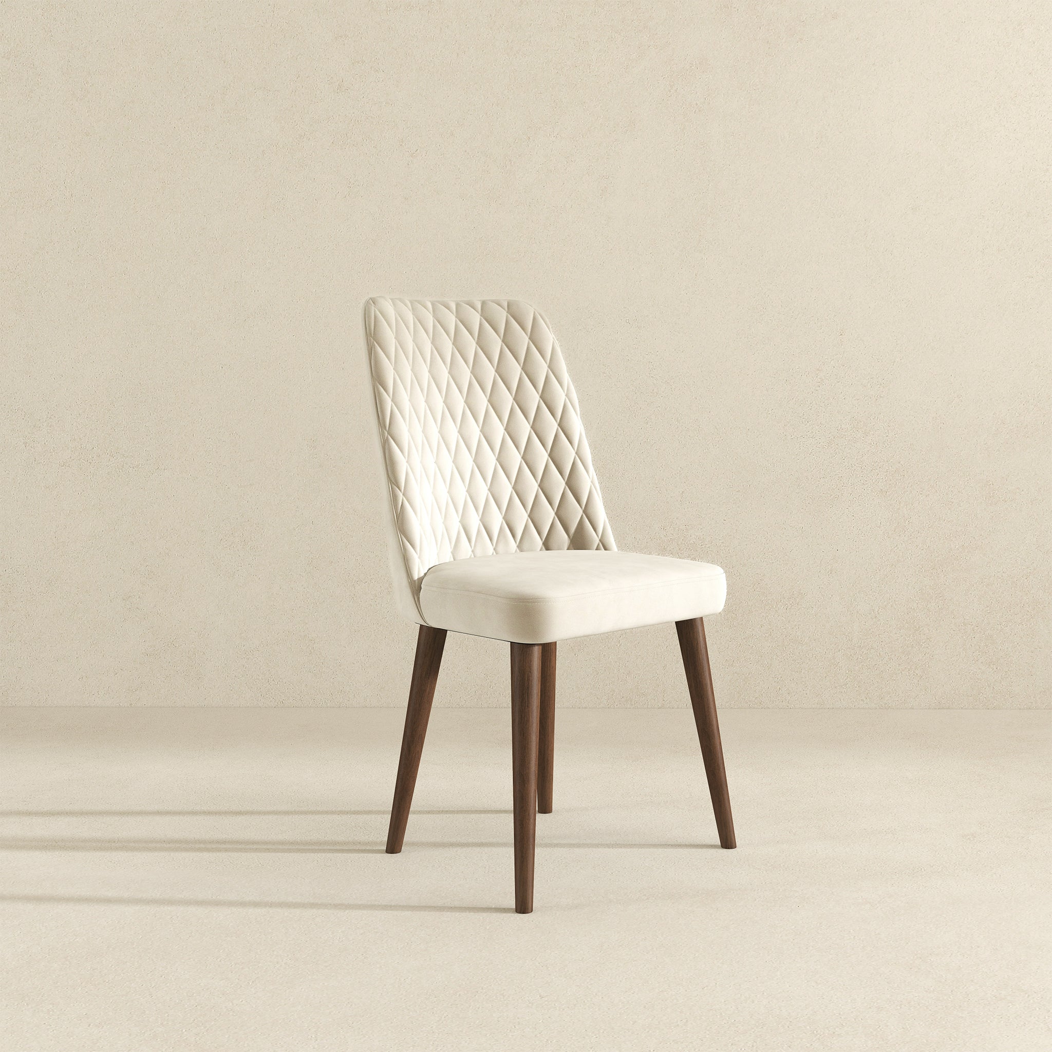 Katie Beige Velvet Dining Chair