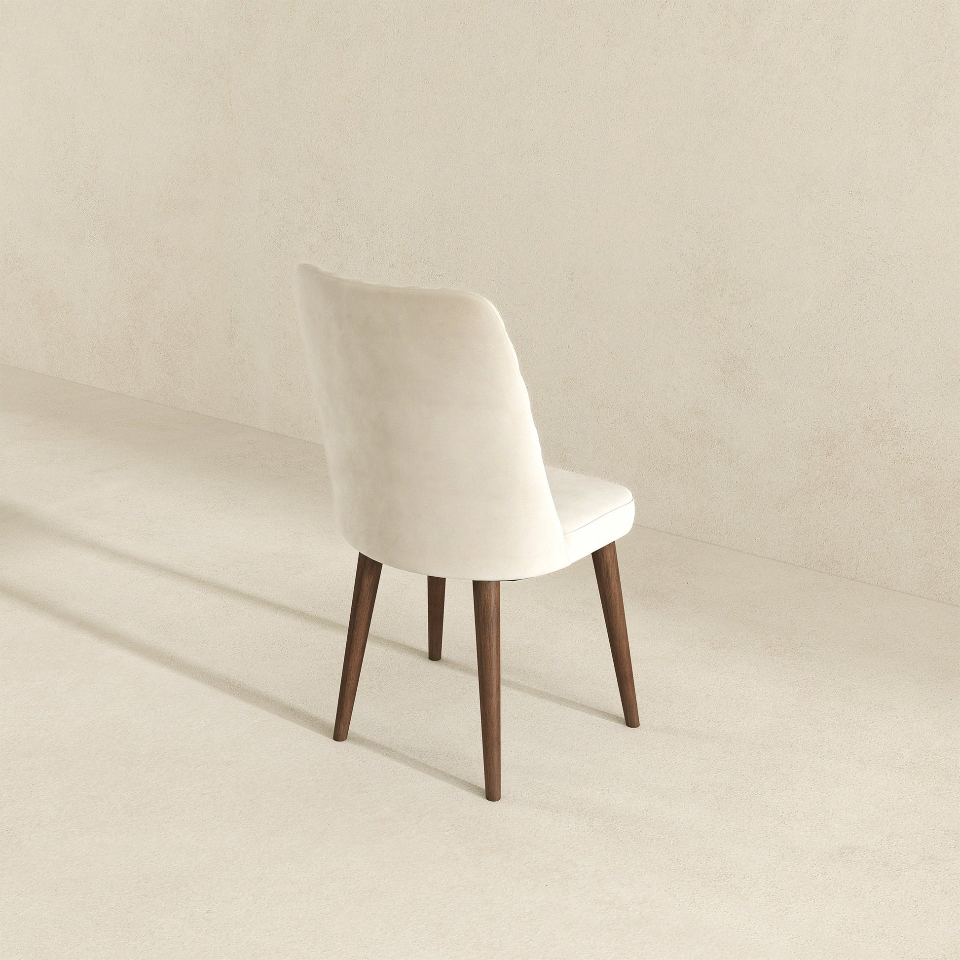 Katie Beige Velvet Dining Chair