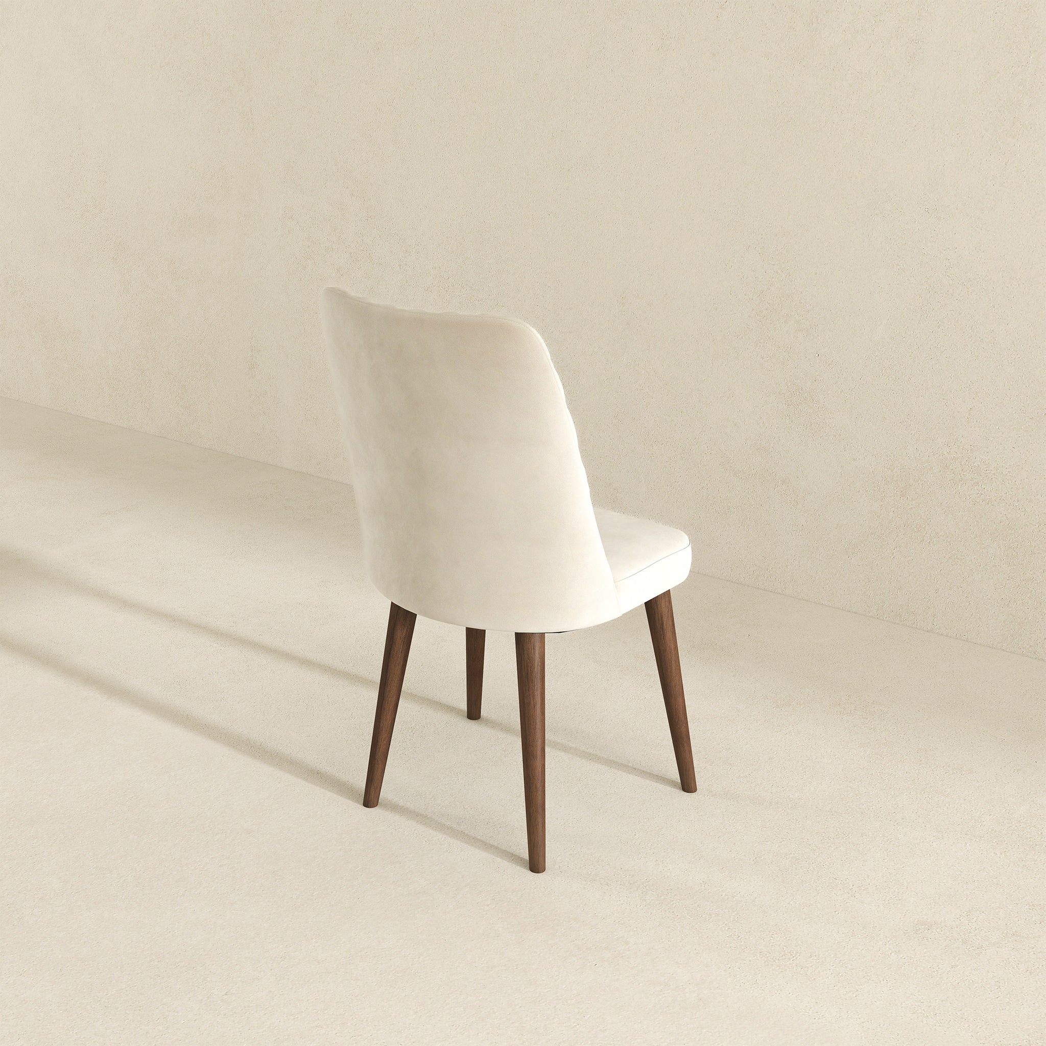 Katie Beige Velvet Dining Chair