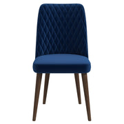 Katie  Navy Blue Velvet Dining Chair (Set Of 2)