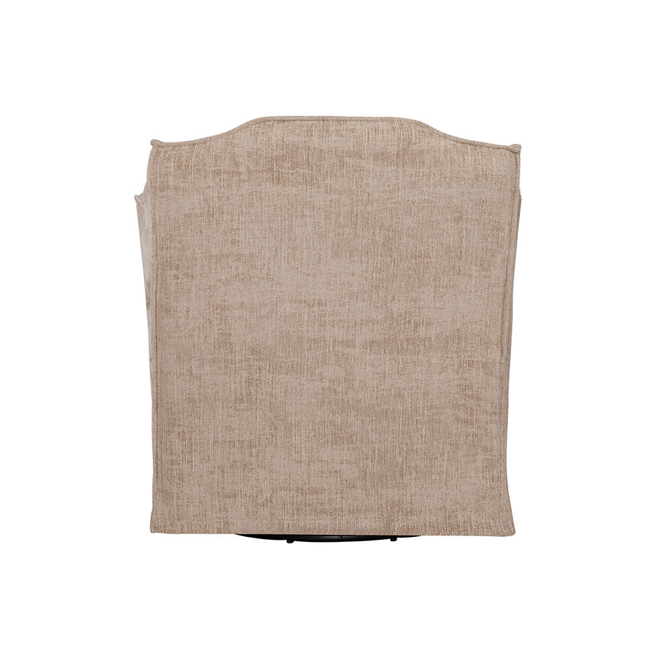 Keith Slipcovered Swivel Glider in Churchill Driftwood